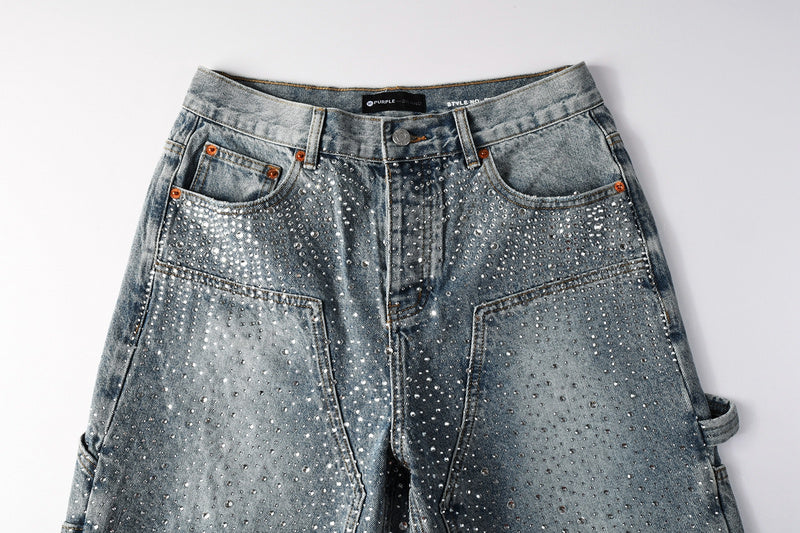 VELCEN Purple Brand Denim Shorts #5097