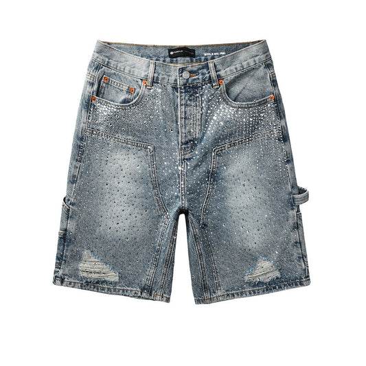 VELCEN Purple Brand Denim Shorts #5097