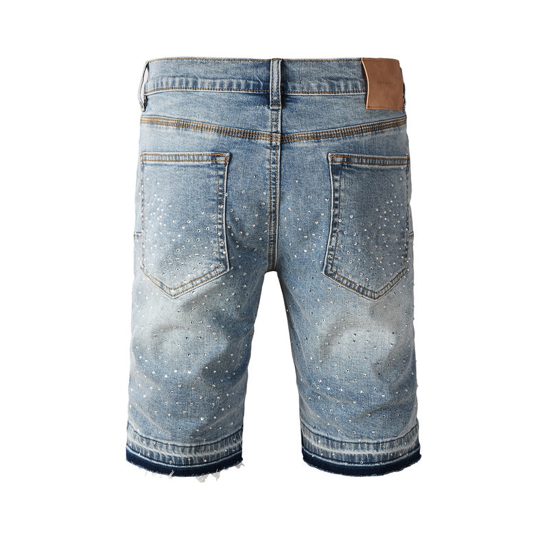 VELCEN Purple Brand Denim Shorts #5098