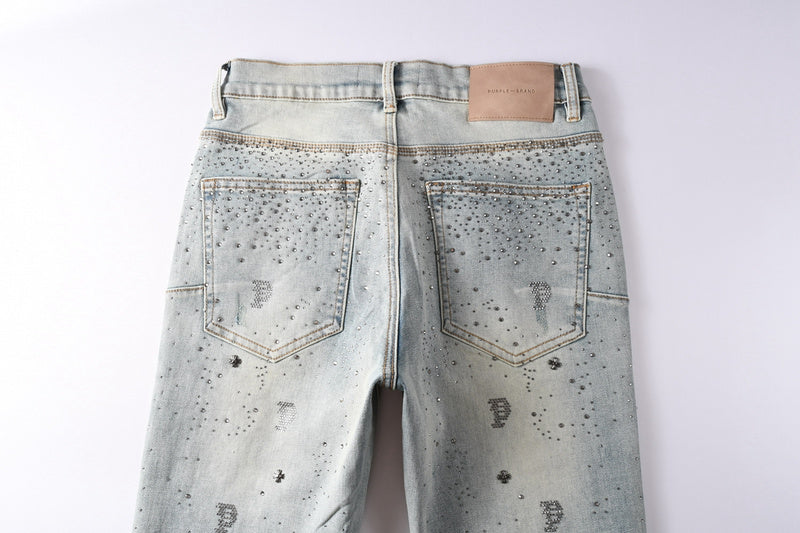 VELCEN Purple Brand Jeans #9127