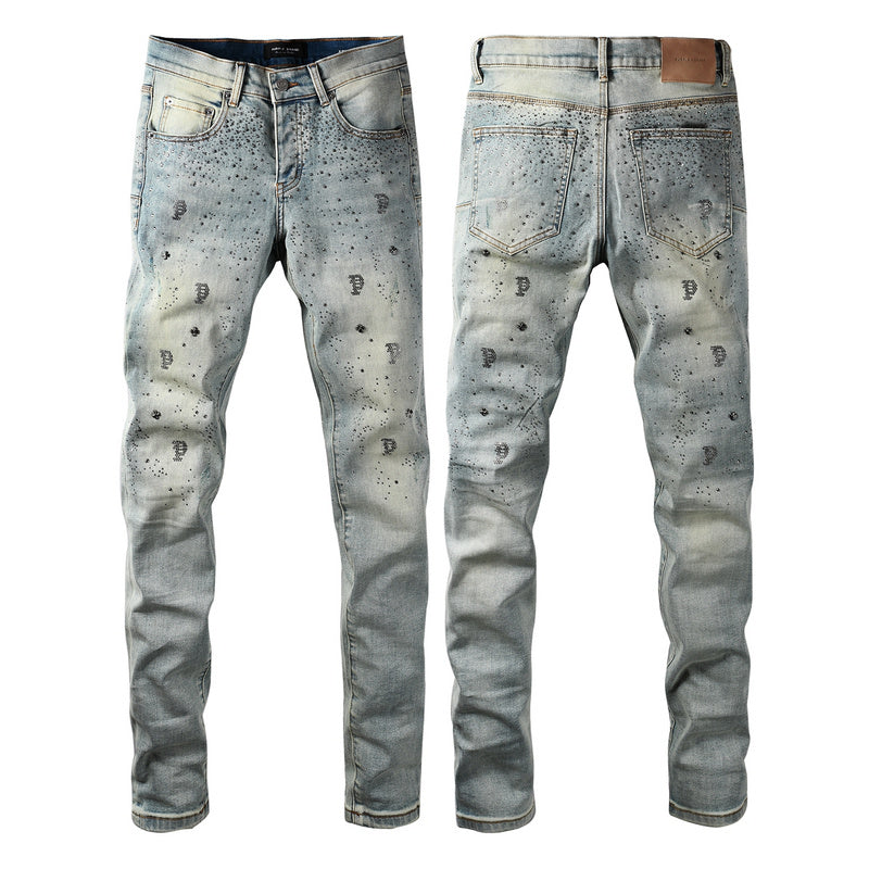 VELCEN Purple Brand Jeans #9127