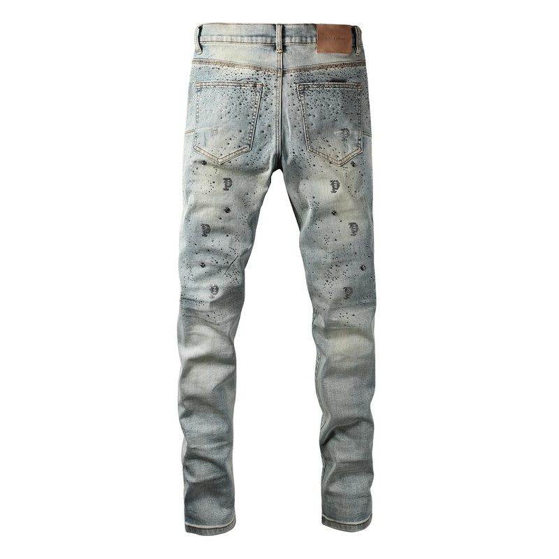 VELCEN Purple Brand Jeans #9127