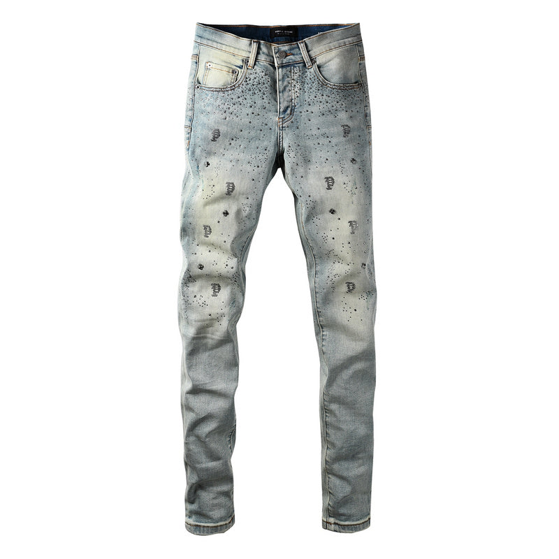 VELCEN Purple Brand Jeans #9127