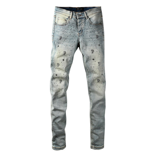 VELCEN Purple Brand Jeans #9127