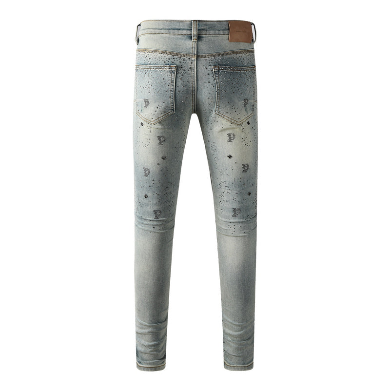 VELCEN Purple Brand Jeans #9127