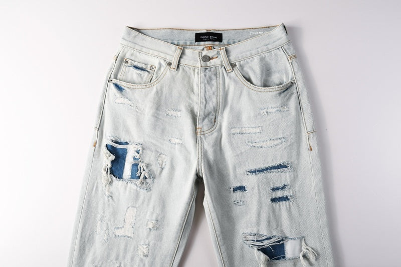 VELCEN Purple Brand Jeans #PU9142