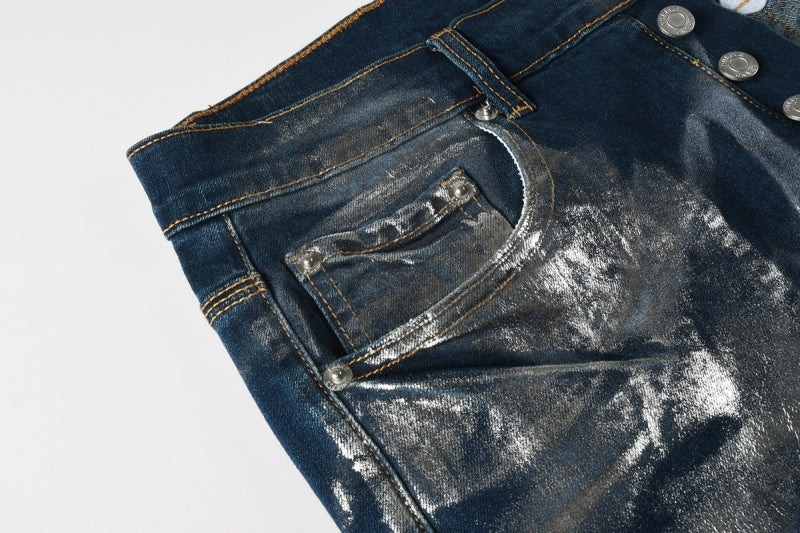 VELCEN Purple Brand Jeans #PU9134