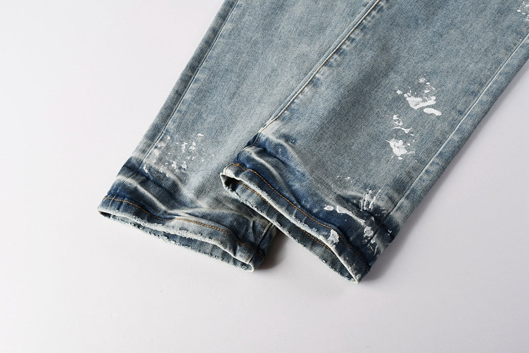 VELCEN Purple Brand Jeans #9136-5