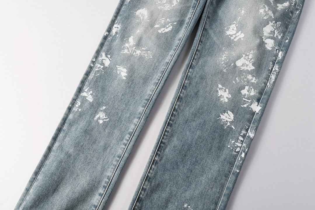 VELCEN Purple Brand Jeans #9136-5