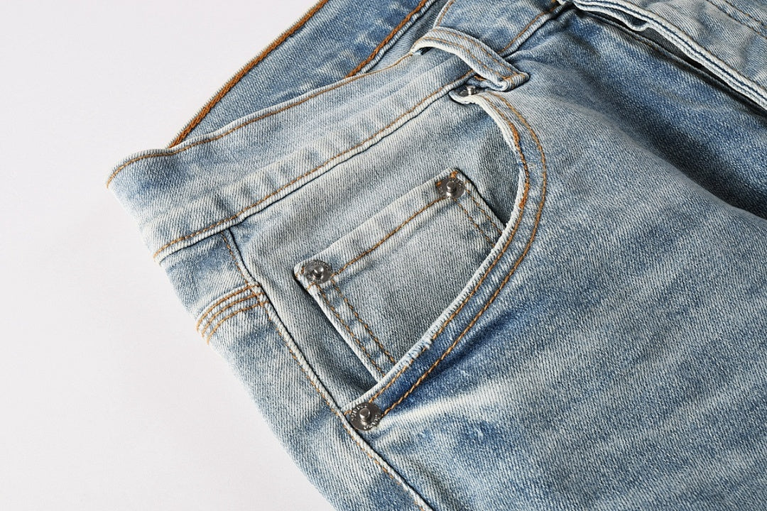 VELCEN Purple Brand Jeans #9136-5