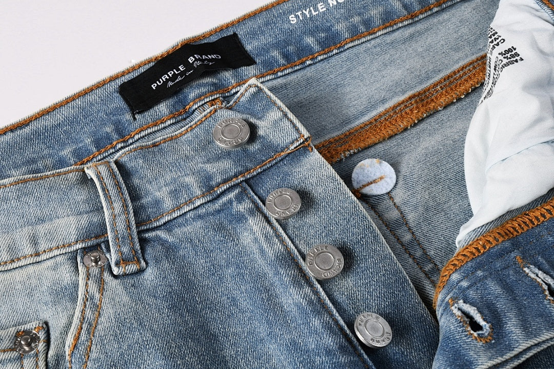 VELCEN Purple Brand Jeans #9136-5