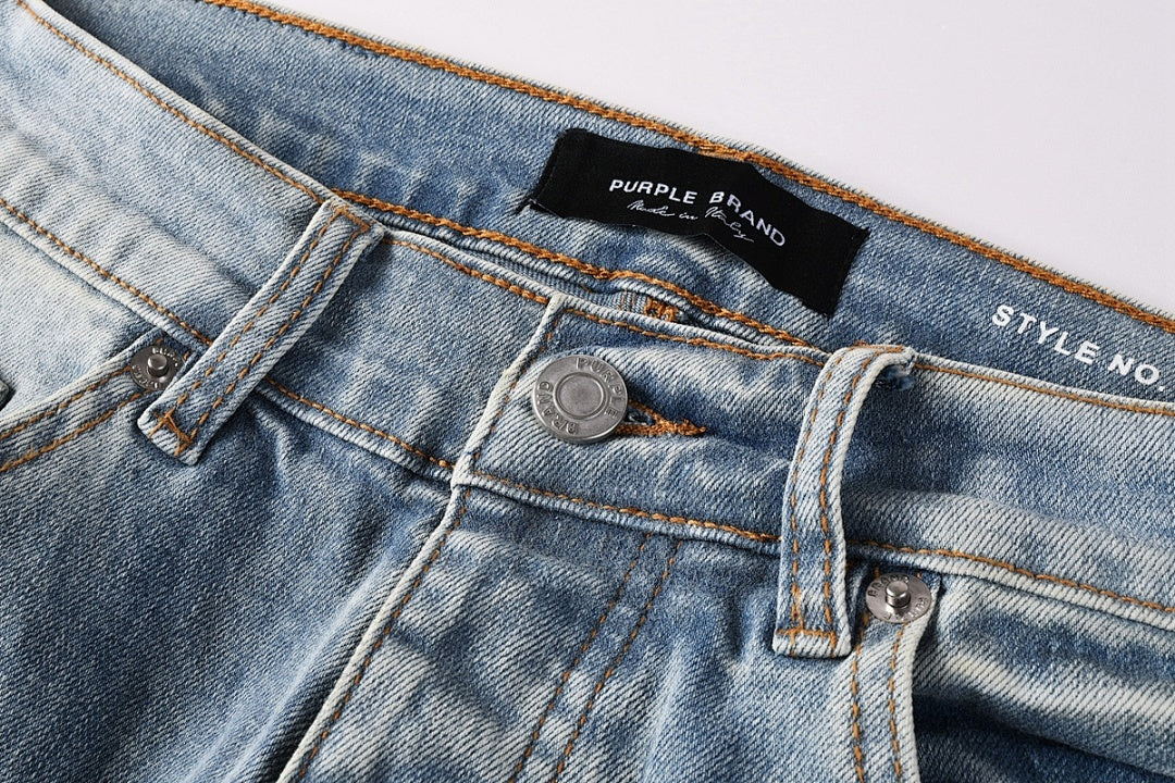VELCEN Purple Brand Jeans #9136-5