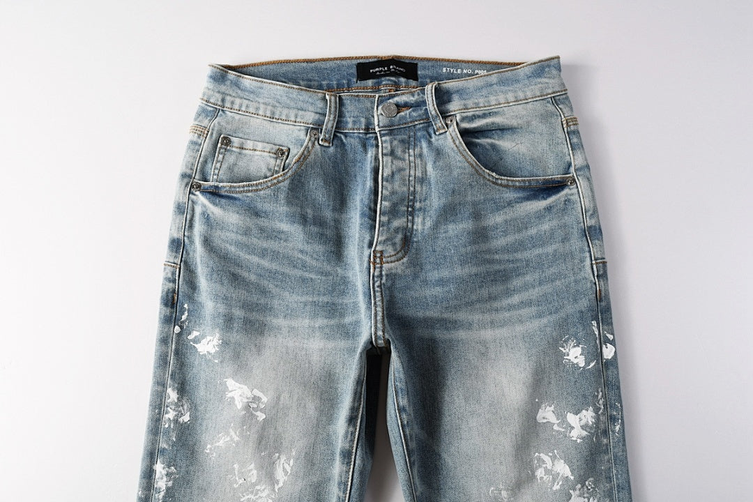 VELCEN Purple Brand Jeans #9136-5