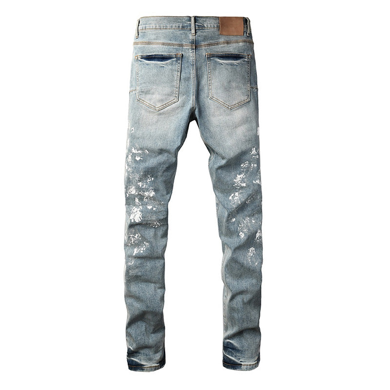 VELCEN Purple Brand Jeans #9136-5