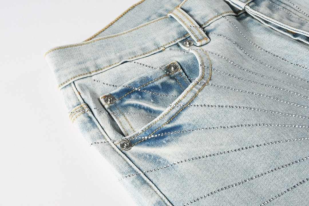 VELCEN Purple Brand Jeans #9143