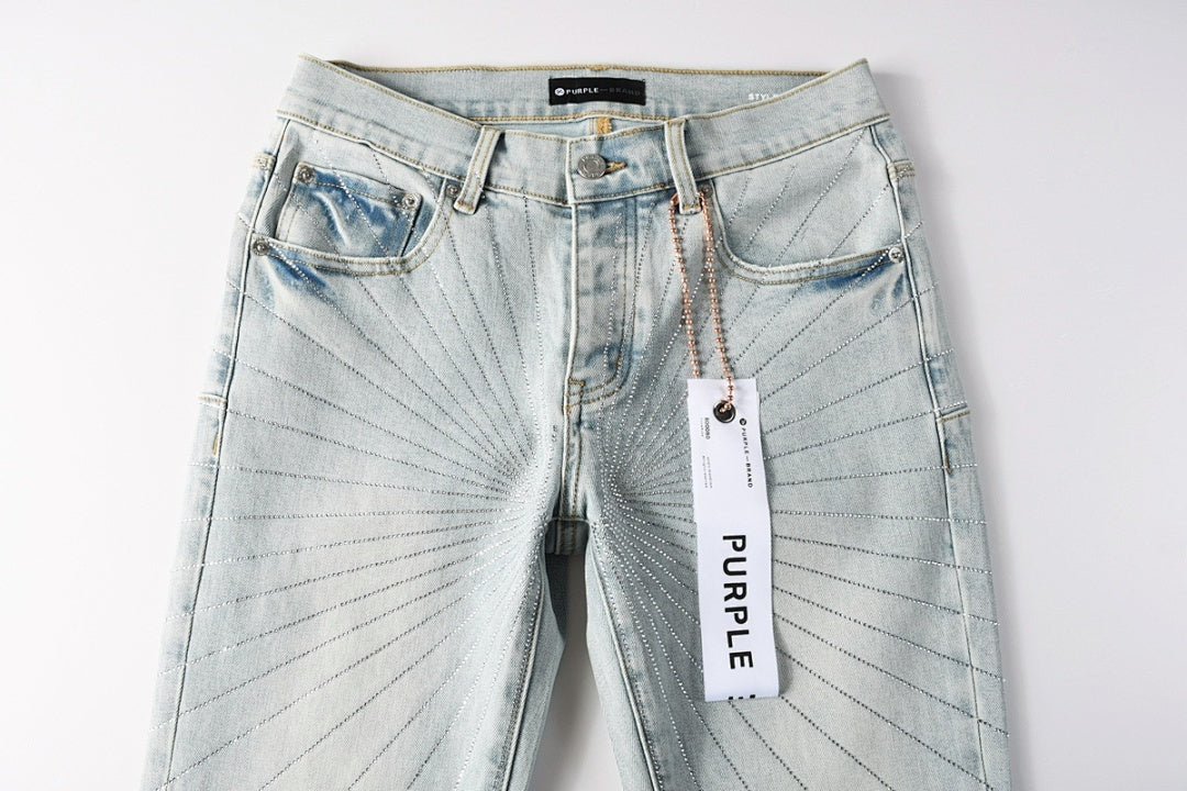 VELCEN Purple Brand Jeans #9143