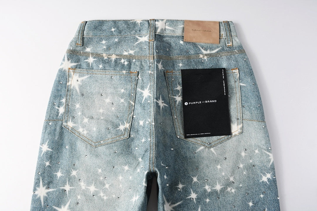 VELCEN Purple Brand Jeans #9141