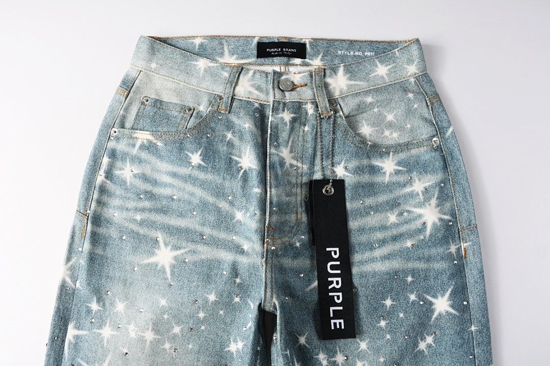 VELCEN Purple Brand Jeans #9141