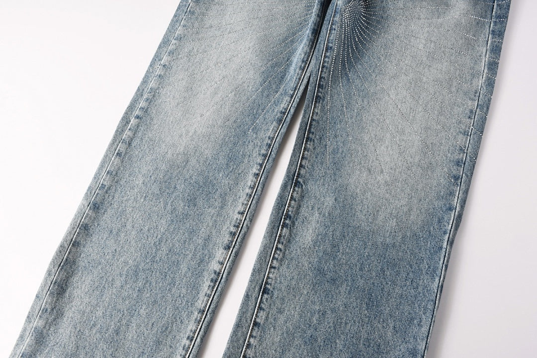 VELCEN Purple Brand Jeans #9138