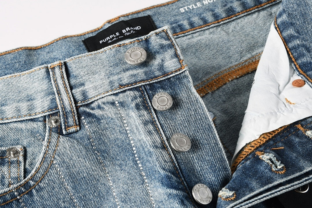 VELCEN Purple Brand Jeans #9138