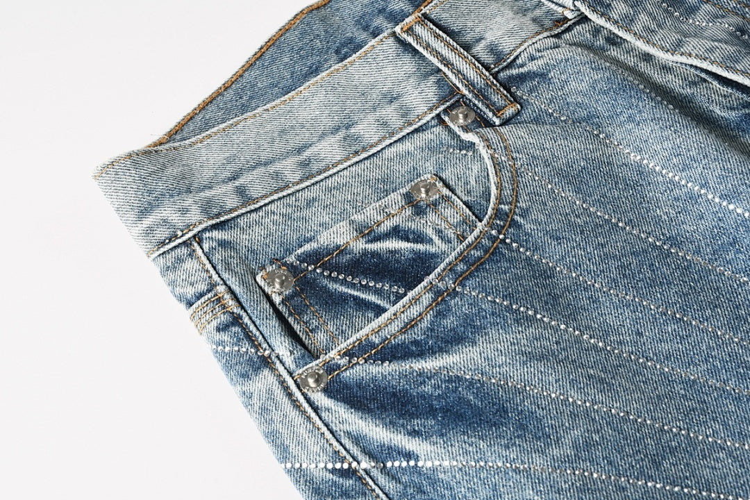 VELCEN Purple Brand Jeans #9138