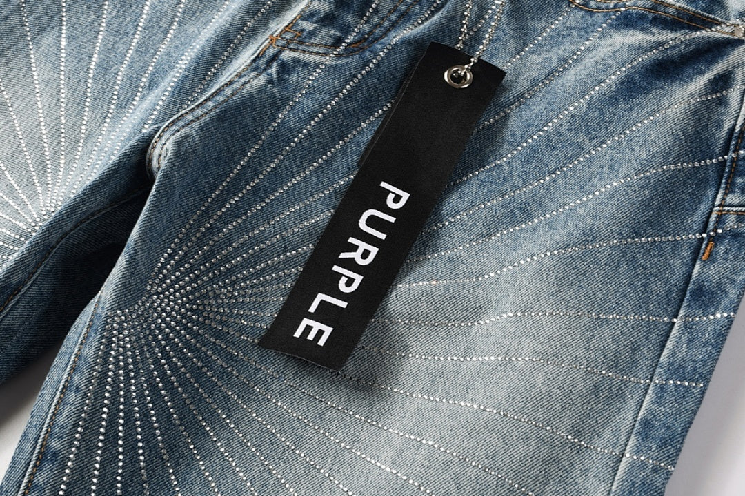 VELCEN Purple Brand Jeans #9138