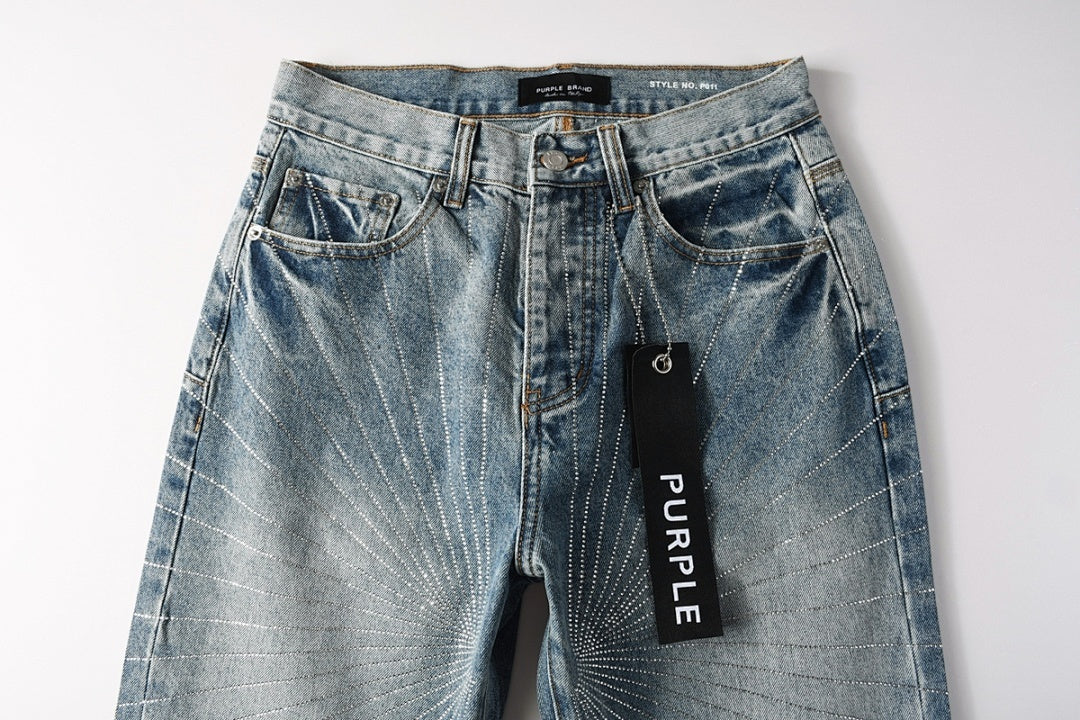 VELCEN Purple Brand Jeans #9138