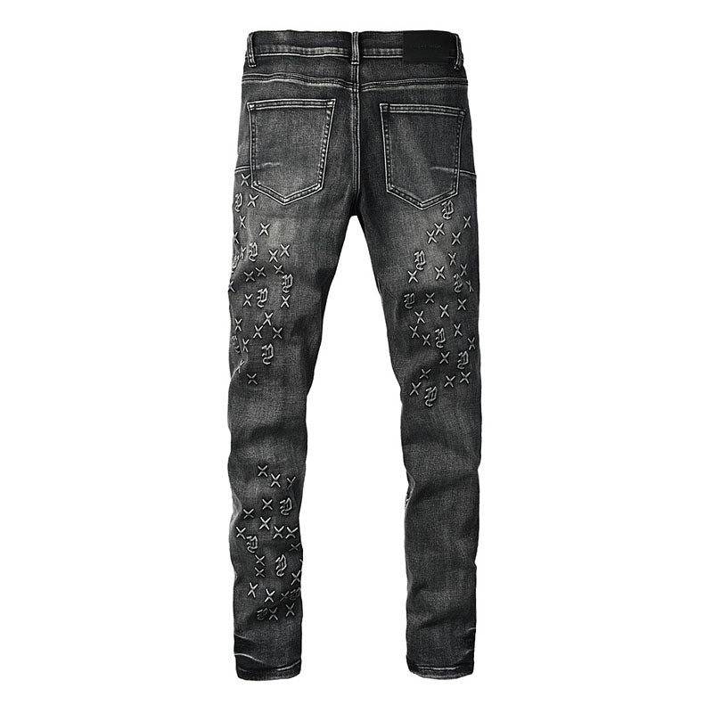 VELCEN Purple Brand Jeans #9153
