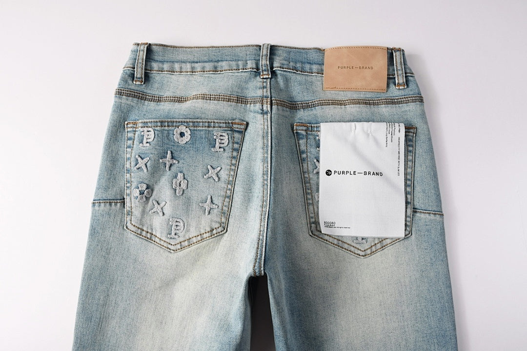 VELCEN Purple Brand Jeans #9152