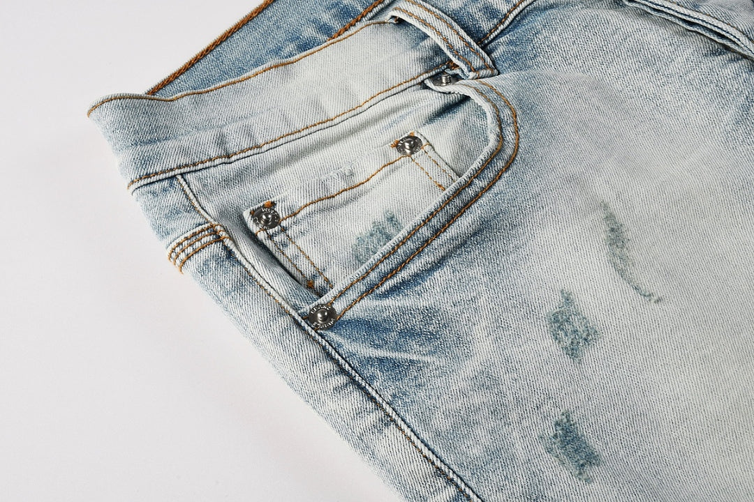 VELCEN Purple Brand Jeans #9162