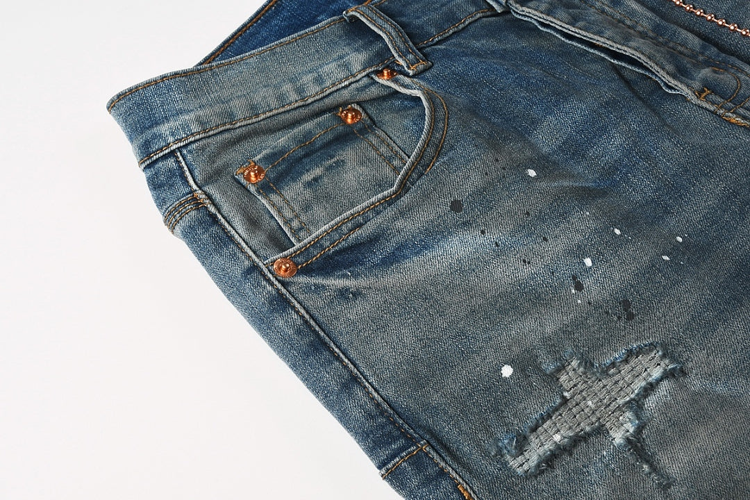 VELCEN Purple Brand Jeans #9157