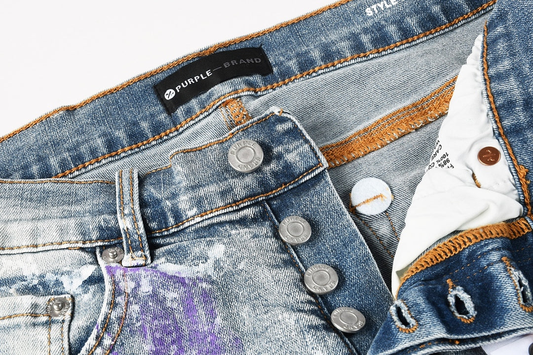 VELCEN Purple Brand Jeans #9156
