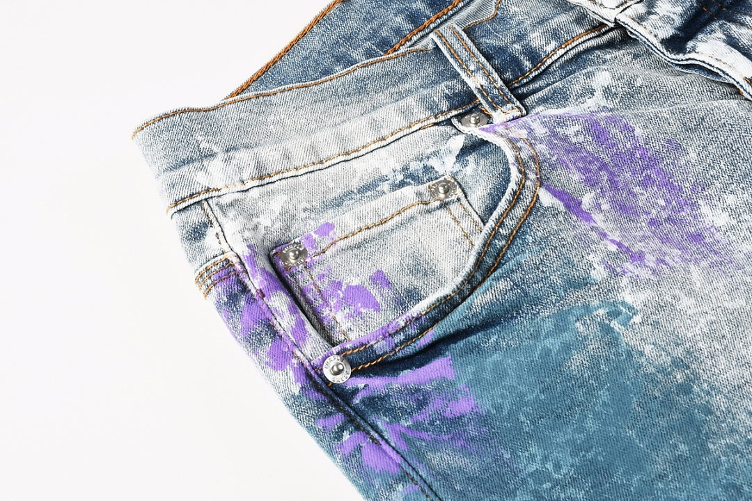 VELCEN Purple Brand Jeans #9156