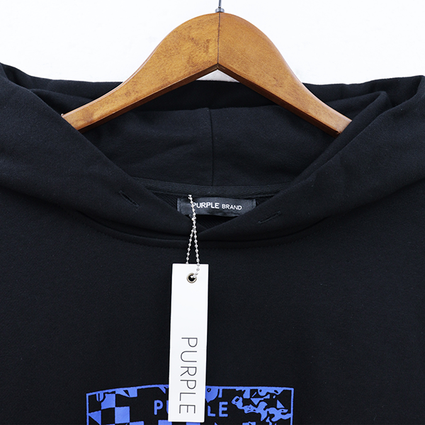 VELCEN Purple Brand Logo Printed Hoodies