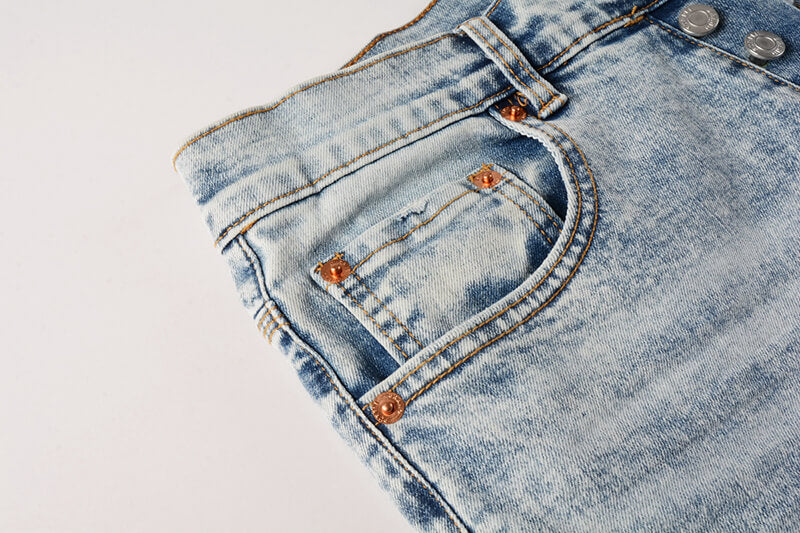 VELCEN Purple Brand Jeans #9053