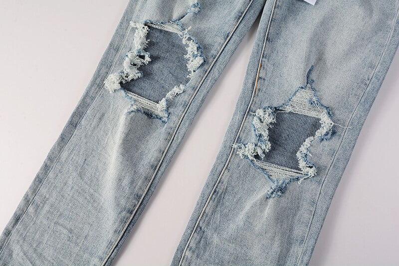 VELCEN Purple Brand Jeans #9010