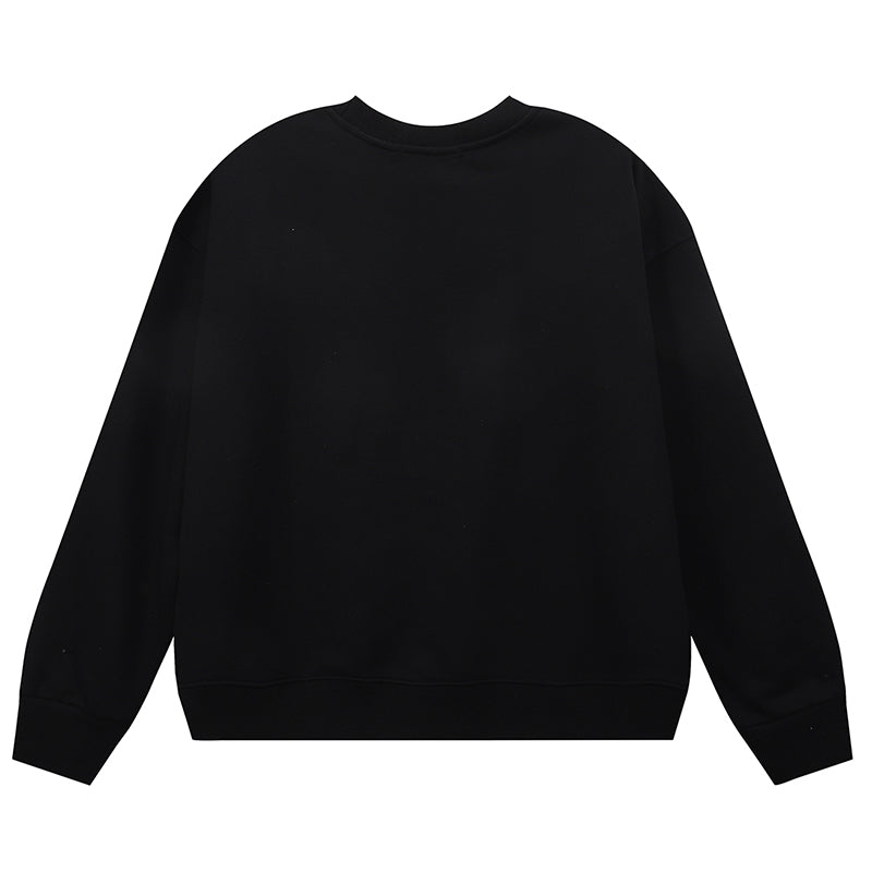 VELCEN Purple Brand Logo Printed Sweatshirts