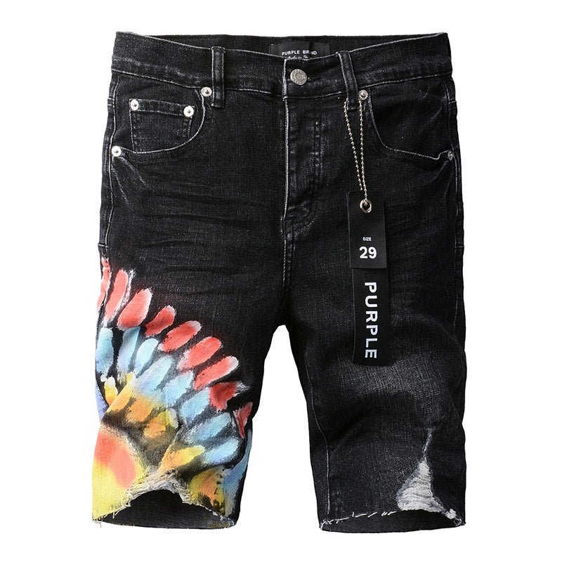 VELCEN Purple Brand Denim Shorts #5085