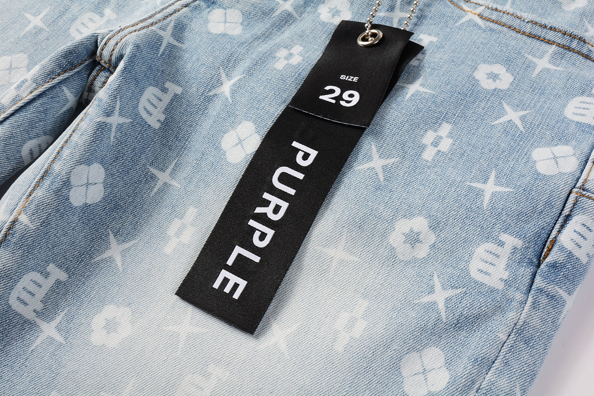 VELCEN Purple Brand Jeans #9089