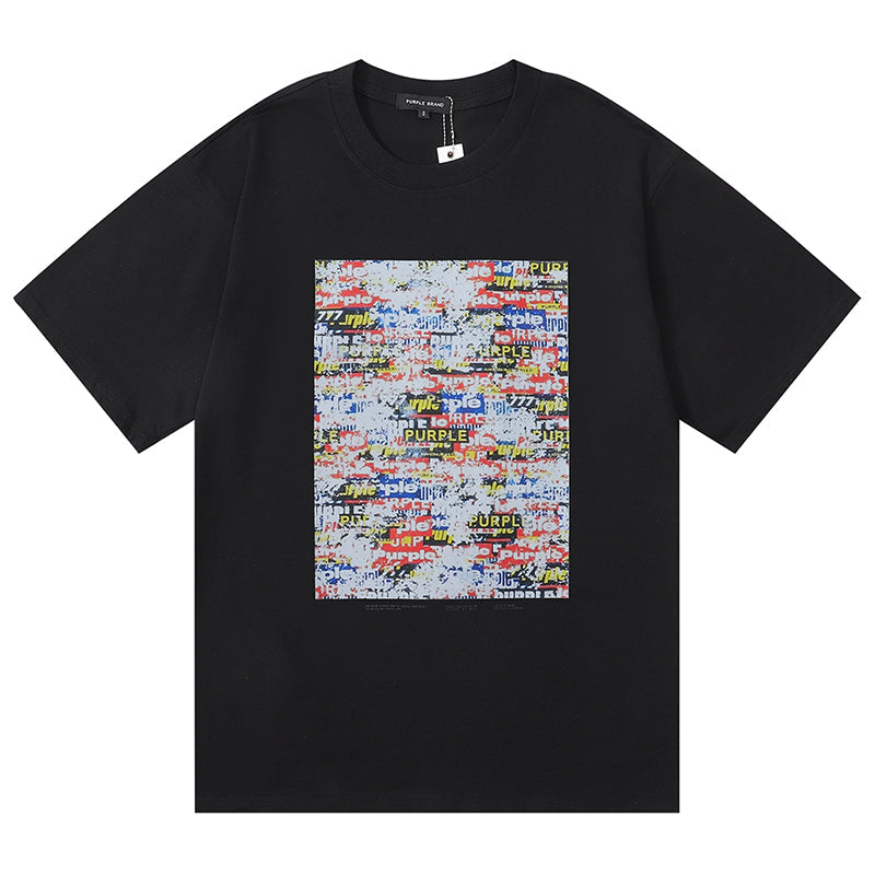 VELCEN Purple Brand Fashion T-Shirt