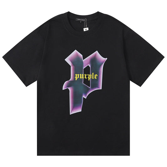 VELCEN Purple Brand Fashion T-Shirt