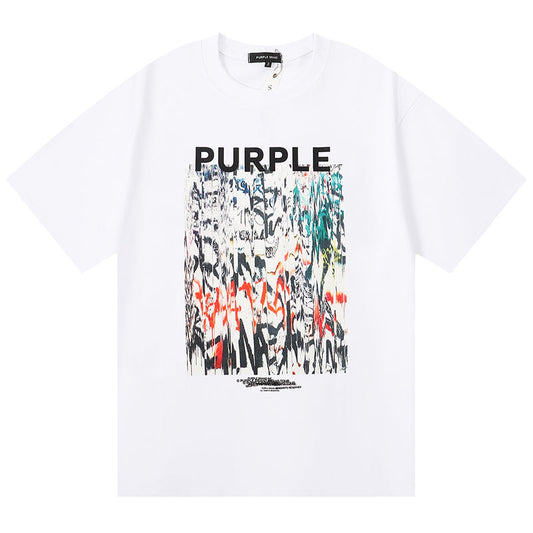 VELCEN Purple Brand Fashion T-Shirt