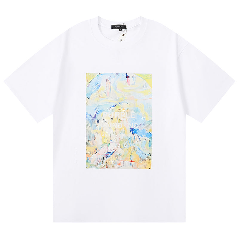 VELCEN Purple Brand Fashion T-Shirt