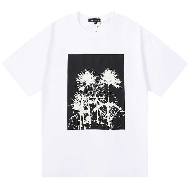 VELCEN Purple Brand Fashion T-Shirt