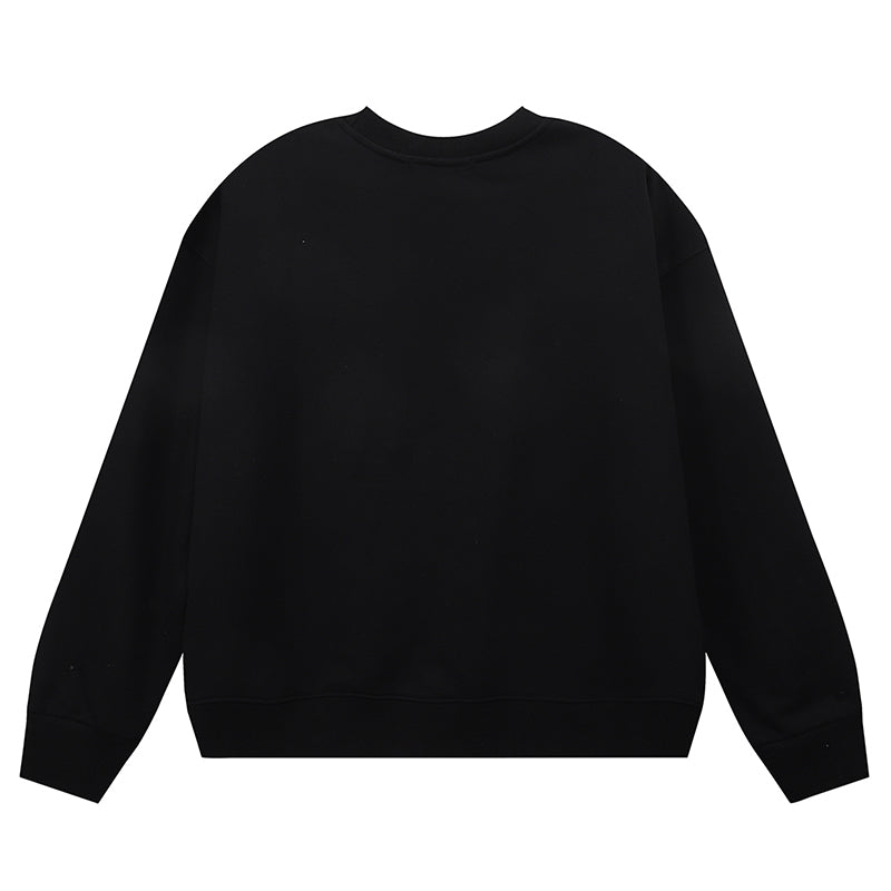 VELCEN Purple Brand Logo Printed Sweatshirts