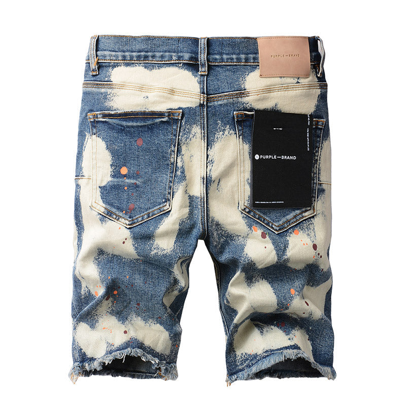 VELCEN Purple Brand Denim Shorts #5059