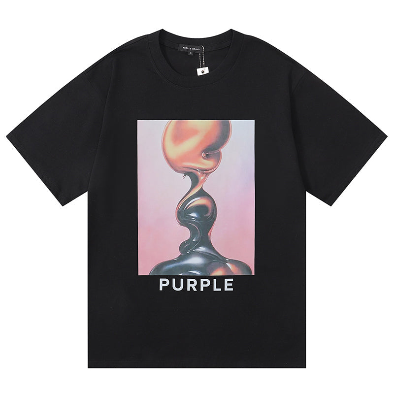 VELCEN Purple Brand Fashion T-Shirt