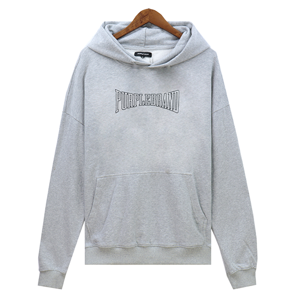 VELCEN Purple Brand Logo Printed Hoodies
