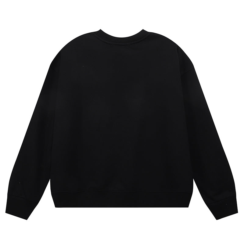 VELCEN Purple Brand Logo Printed Sweatshirts