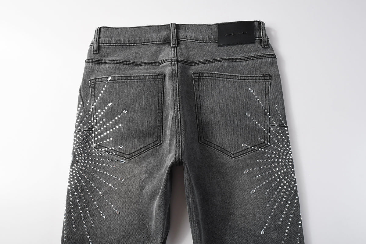 VELCEN Purple Brand Jeans #9123